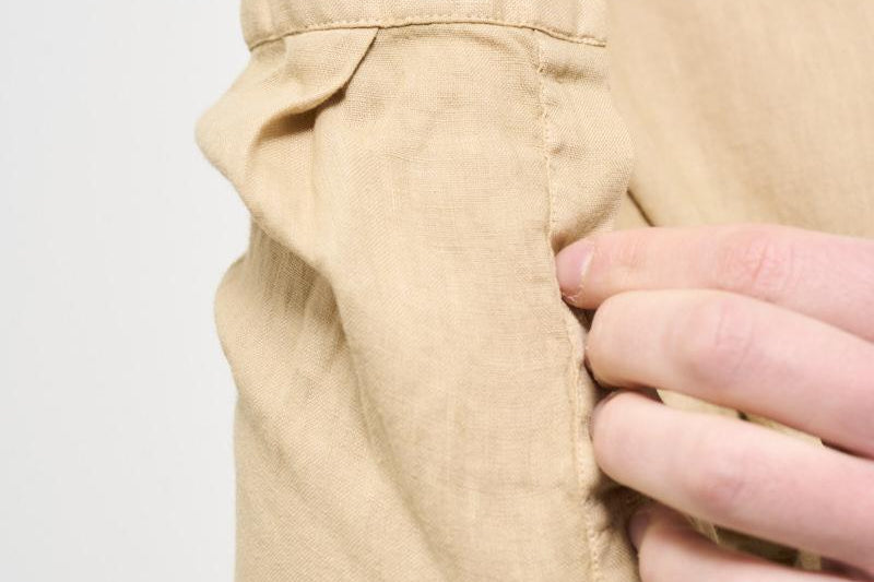 Camicia uomo beige X66TNW US5 ACCADEMIE TESSILI 