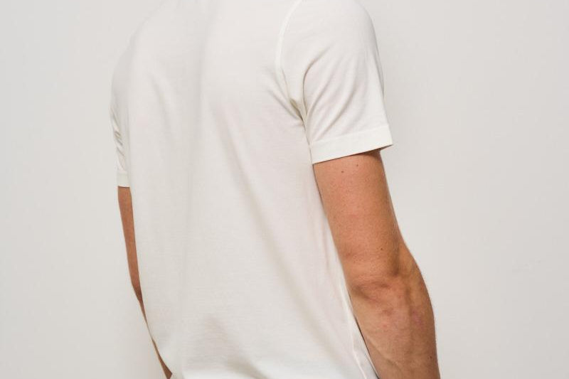 T-shirt uomo girocollo bianca AU1330C 1003 ALPHA STUDIO 