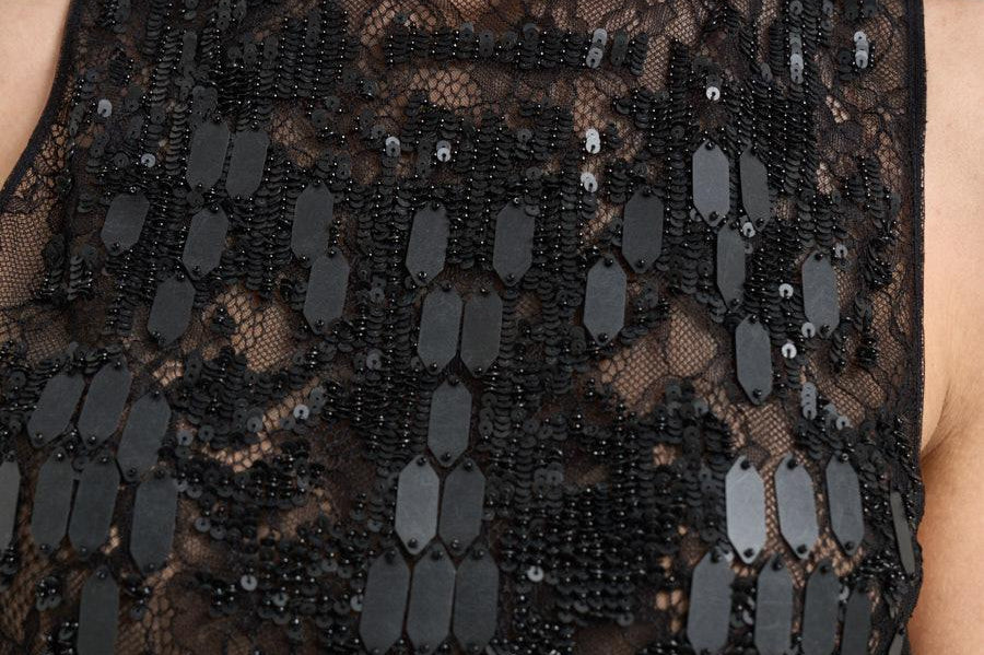 Abito donna tuta nera con strass TU066 110 ELISABETTA FRANCHI 