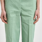Pantalone donna gamba dritta verde menta 104929A34I JACOPONET80 PINKO 