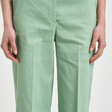 Pantalone donna gamba dritta verde menta 104929A34I JACOPONET80 PINKO 