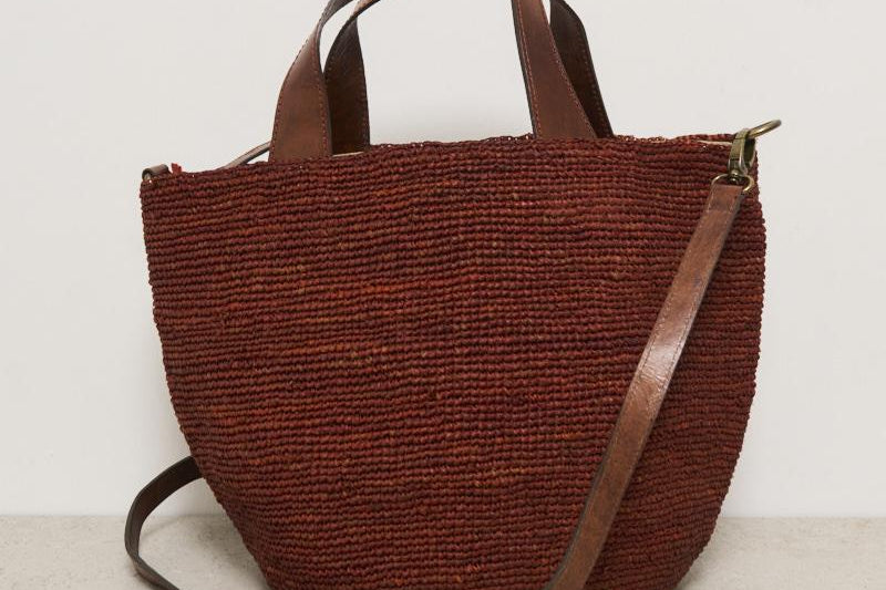 IBELIV Borsa donna Mirozy a mano in rafia MIROZY WOOD IBELIV 