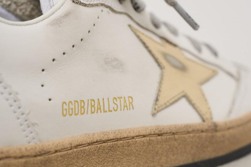 Sneakers donna Ball Star talloncino dorato GWF00117 F00078380608 GOLDEN GOOSE 