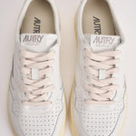 Sneakers donna medalist low in pelle bianca AULW LL15 AUTRY 