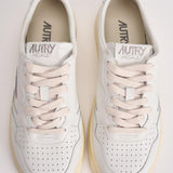 Sneakers donna medalist low in pelle bianca AULW LL15 AUTRY 