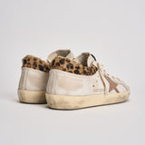 Sneakers donna Super Star bianca e cavallino leopardato GWF01042 F00816783260 GOLDEN GOOSE 