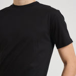 T-shirt uomo girocollo nera SH000760 NERO ACCADEMIE TESSILI 