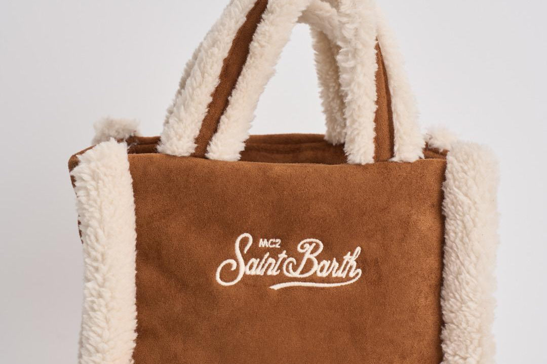 Borsa donna Vanity mini Shearling cammello VANITYMNSHEAR 1910 MC2 SAINT BARTH 
