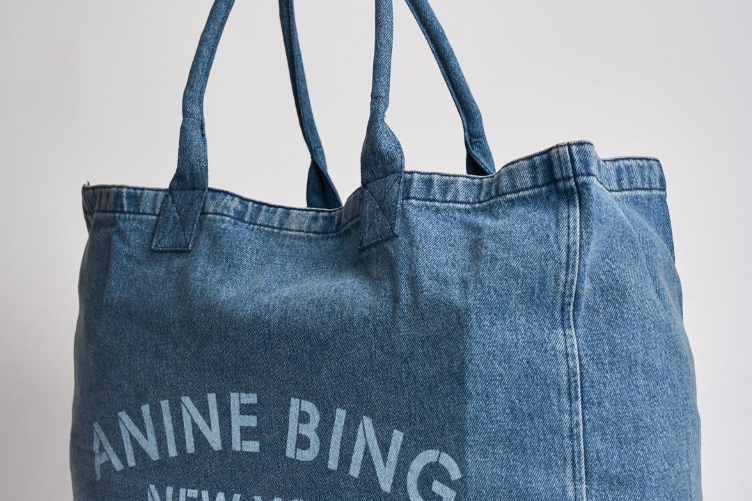 Borsa donna shopping in denim 11857 WHD59SHADOWBLUE ANINE BING 