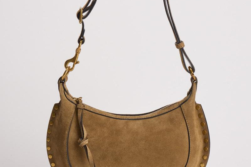 Borsa donna in suede Oskan Moon bag cammello PP0003FA A3C32MTPGO ISABEL MARANT 
