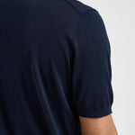 T-shirt uomo girocollo in maglia blu 300421 38 KANGRA 
