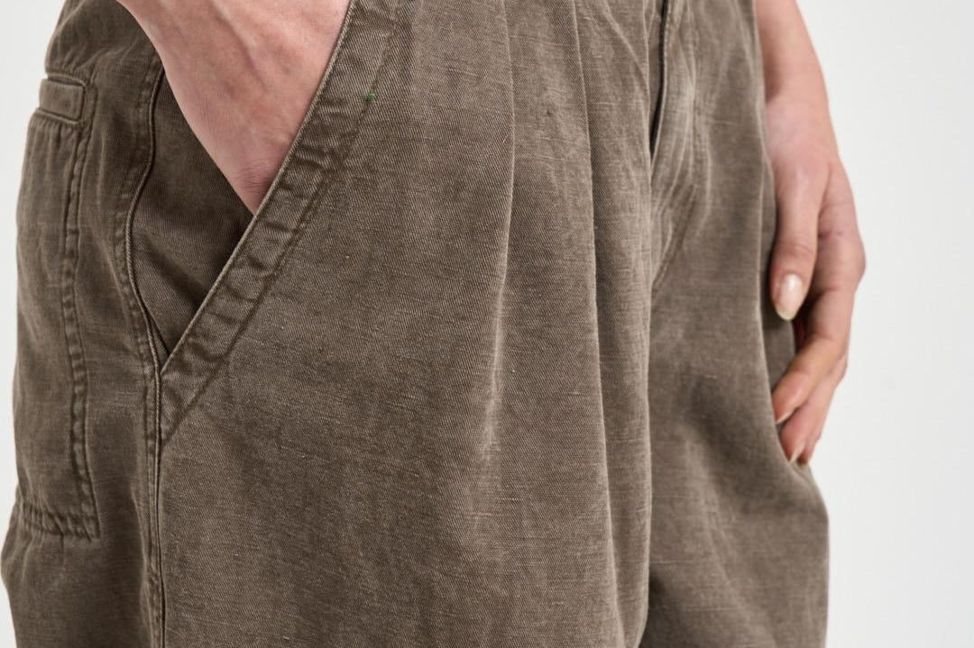 Pantaloni donna Neriah tortora PA0660FA D1G04E50DZ MARANT ETOILE 