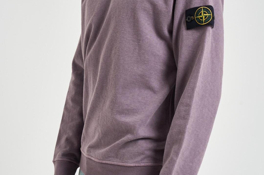 Felpa uomo con cappuccio lilla 6100031 S0060V018F STONE ISLAND 
