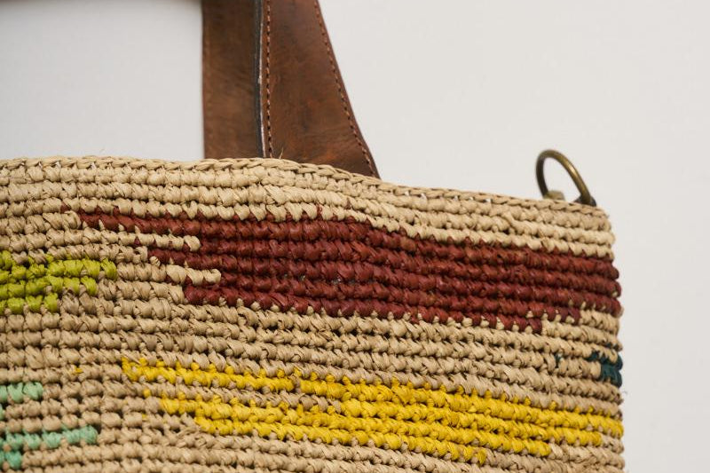 Borsa donna Mirozy in rafia colorata MIROZY 2MANJA IBELIV 