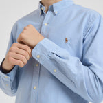 Camicia uomo Oxford celeste 710549084 007 RALPH LAUREN 