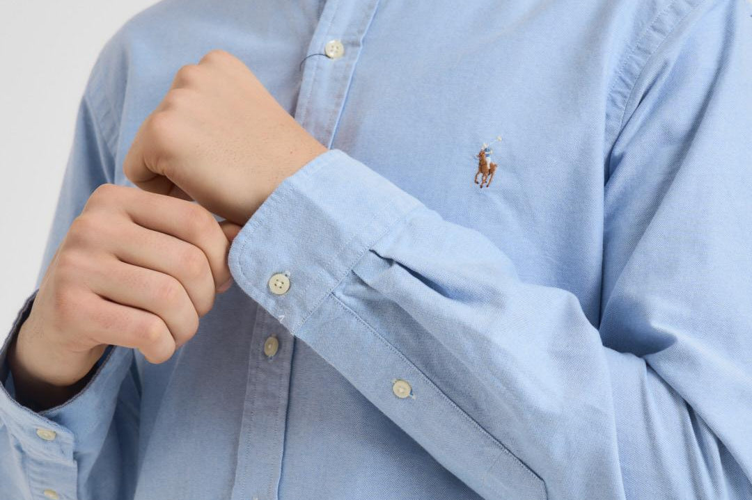 Camicia uomo Oxford celeste 710549084 007 RALPH LAUREN 