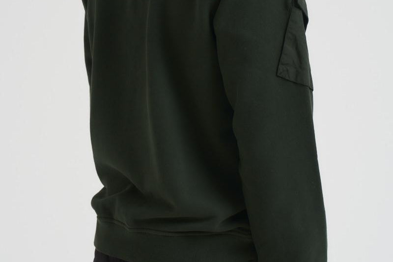 Felpa uomo Brushed Organic Cotton verde 6100008 S0A20V005E STONE ISLAND 