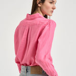 Camicia donna in lino fuxia 211970730 504 RALPH LAUREN 