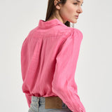 Camicia donna in lino fuxia 211970730 504 RALPH LAUREN 