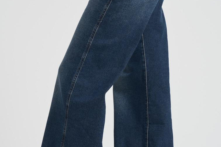 Jeans donna a palazzo in denim scuro 7U66SA91 U7CSC 7 for all Mankind 