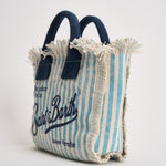 Borsa donna Vanity Mini a righe celeste VANITYMINI 03449L MC2 SAINT BARTH 