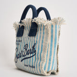 Borsa donna Vanity Mini a righe celeste VANITYMINI 03449L MC2 SAINT BARTH 