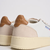 Sneakers uomo Medalist low in suede beige e caramello AULM LS02 AUTRY 