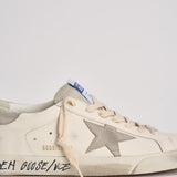 Sneakers uomo Super star bianca e grigia GMF00102 F00535911166 GOLDEN GOOSE 