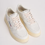 Sneakers donna medalist low in pelle bianca AULW LL15 AUTRY 