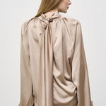 Camicia donna satinata beige T170941C GREIGE THE ANDAMANE 