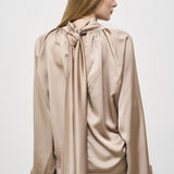 Camicia donna satinata beige T170941C GREIGE THE ANDAMANE 