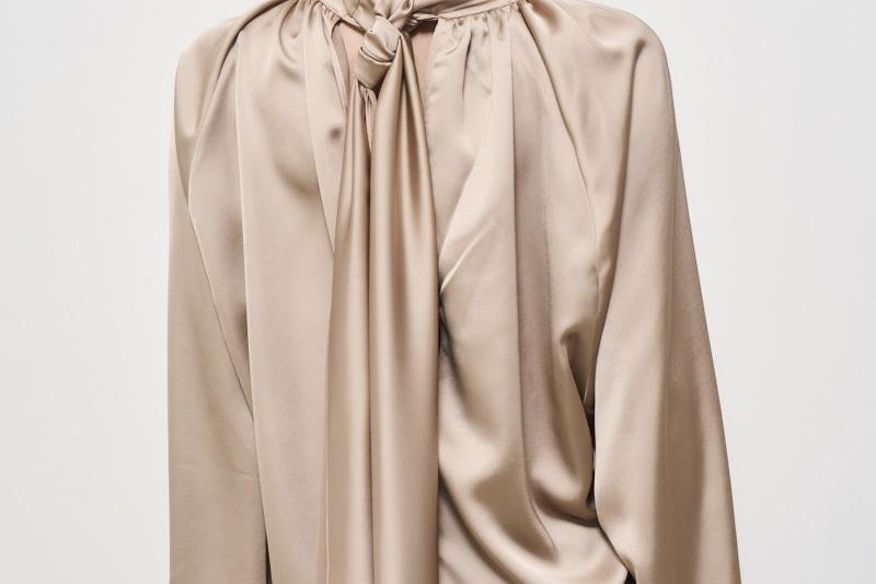 Camicia donna satinata beige T170941C GREIGE THE ANDAMANE 