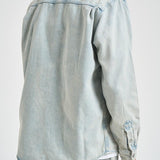 Camicia uomo in denim chiaro M26100006 PALECLOUD SAMSØE SAMSØE 