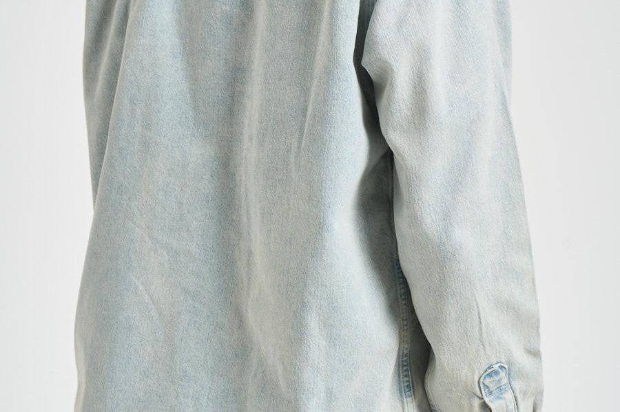 Camicia uomo in denim chiaro M26100006 PALECLOUD SAMSØE SAMSØE 