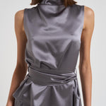 Top con fusciacca donna 725FW7709S SMOKEGRAY DANAME 