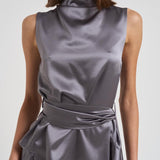 Top con fusciacca donna 725FW7709S SMOKEGRAY DANAME 