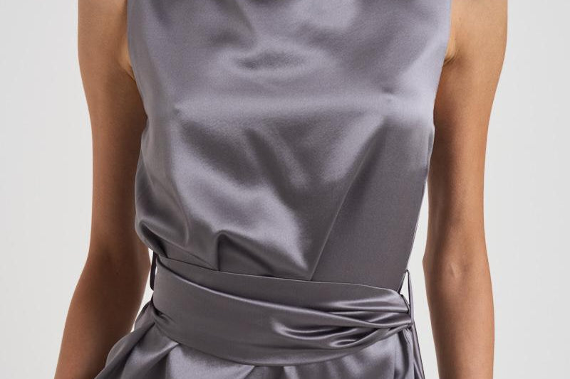 Top con fusciacca donna 725FW7709S SMOKEGRAY DANAME 