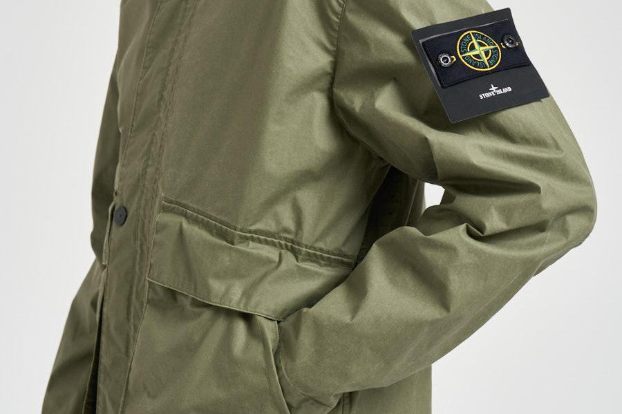 Giubbotto uomo in nylon verde militare 4100054 S0290V005G STONE ISLAND 