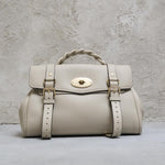 Borsa donna a mano grigio Alexa HH6746 736W160 MULBERRY 