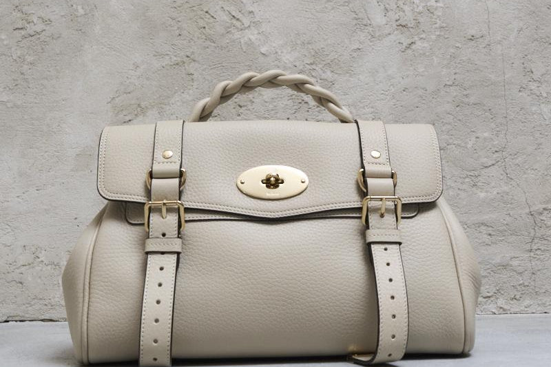Borsa donna a mano grigio Alexa HH6746 736W160 MULBERRY 