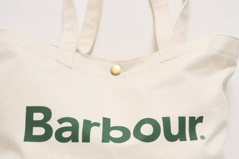Borsa unisex tote ecru e verde UBA0733 GN71 BARBOUR 
