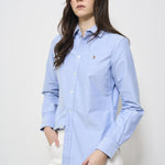 Camicia donna celeste Oxford 211891377 001 RALPH LAUREN 