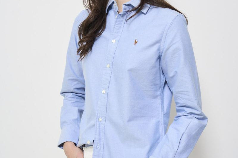 Camicia donna celeste Oxford 211891377 001 RALPH LAUREN 