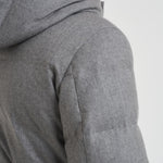 Piumino uomo trapuntato in lana grigio F09MUCX742 27795 MONTECORE 