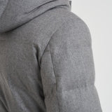 Piumino uomo trapuntato in lana grigio F09MUCX742 27795 MONTECORE 