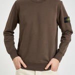 Felpa uomo girocollo marrone 6100060 S0051V007C STONE ISLAND 