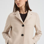 Cappotto donna monopetto panna AE1215 MLK120 HARRIS WHARF LONDON 