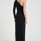 Abito donna lungo cut out nero ABR25 110 ELISABETTA FRANCHI 