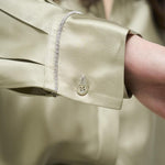 Camicia donna in raso salvia S06274 6638035 PESERICO 