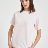 T-shirt donna girocollo rosa cipria 12505 PINK ANINE BING 